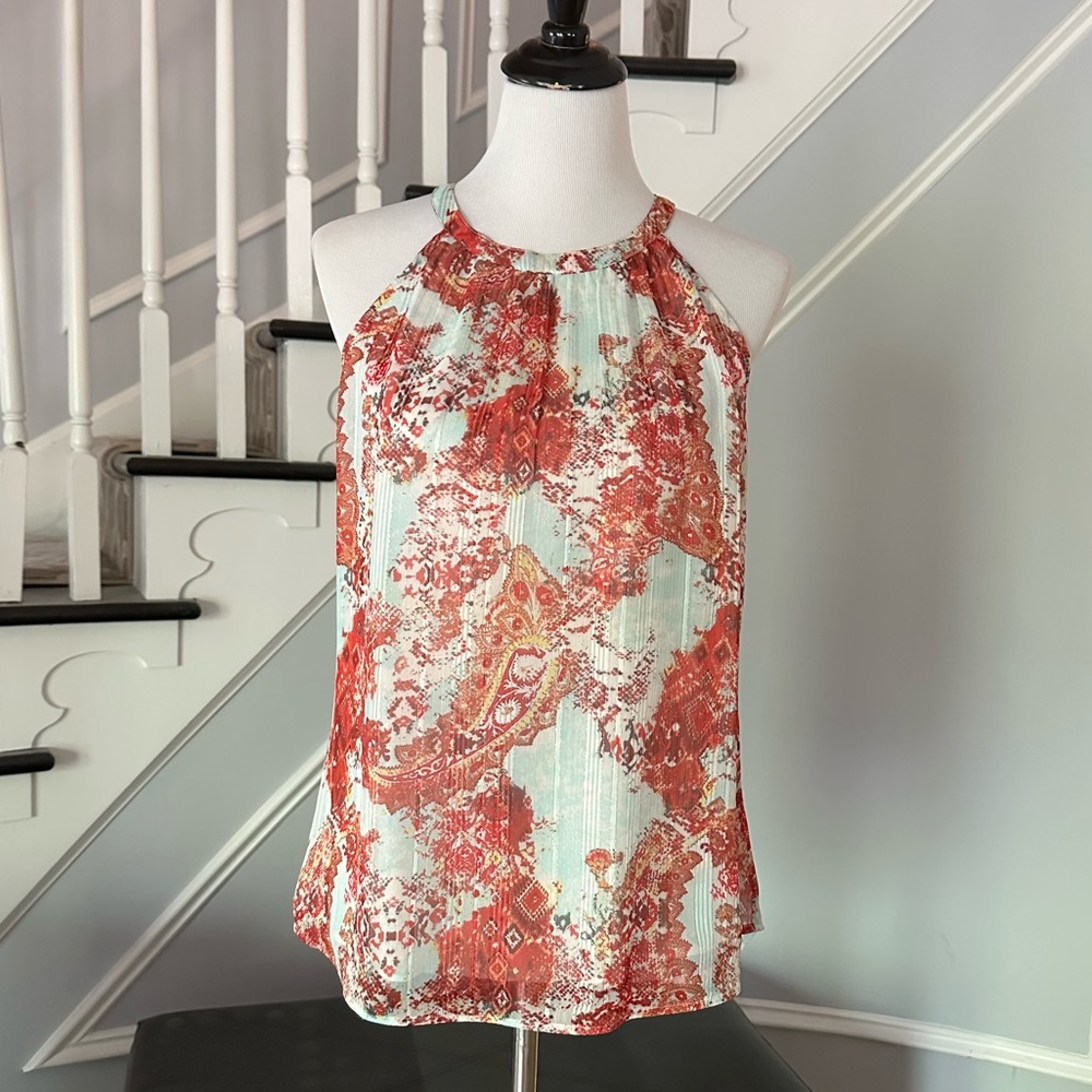 Daniel Rainn Sleeveless Top | Halter Neckline | Medium | EUC